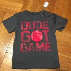 NEW! “Dude Got Game” Basketball short sleeved top